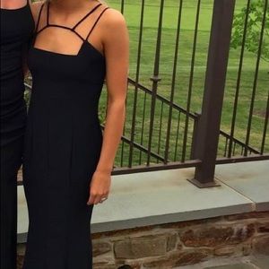 Black Strap Top Gown